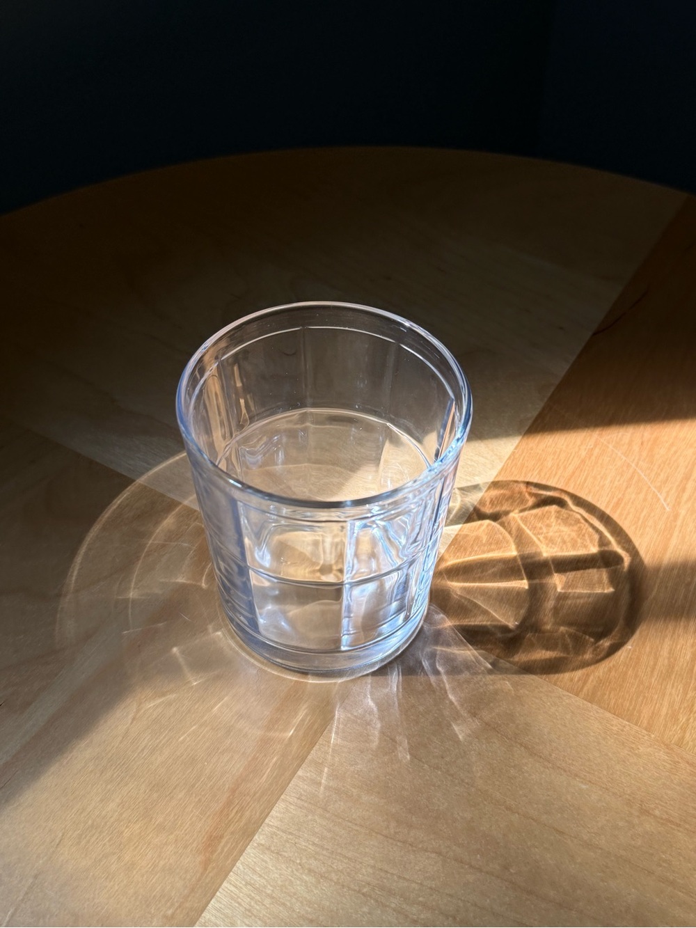 Old Fashioned Whisky Glass Vintage Manchester Tartan Plaid Etched Drinkware